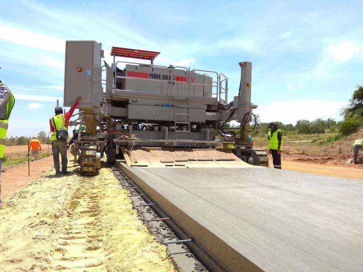 Curb and Gutter Machine supplied by MEDCO Saudi Arabia