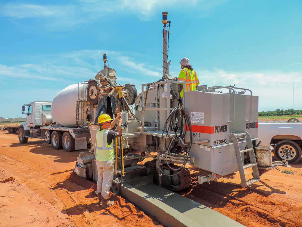 Sidewalk Slipform Paver supplied by MEDCO Saudi Arabia