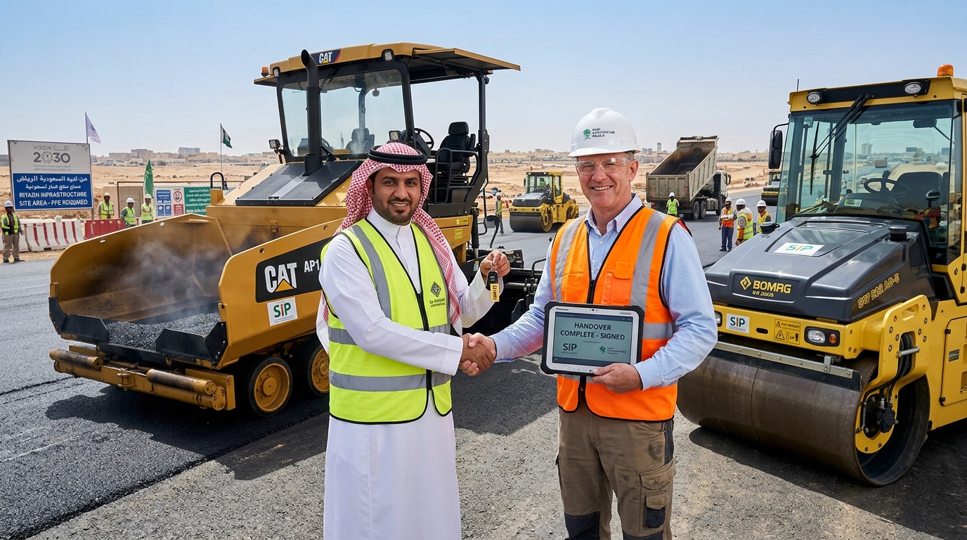 Commissioning and Handover Support - Technical handover of heavy equipment with site director